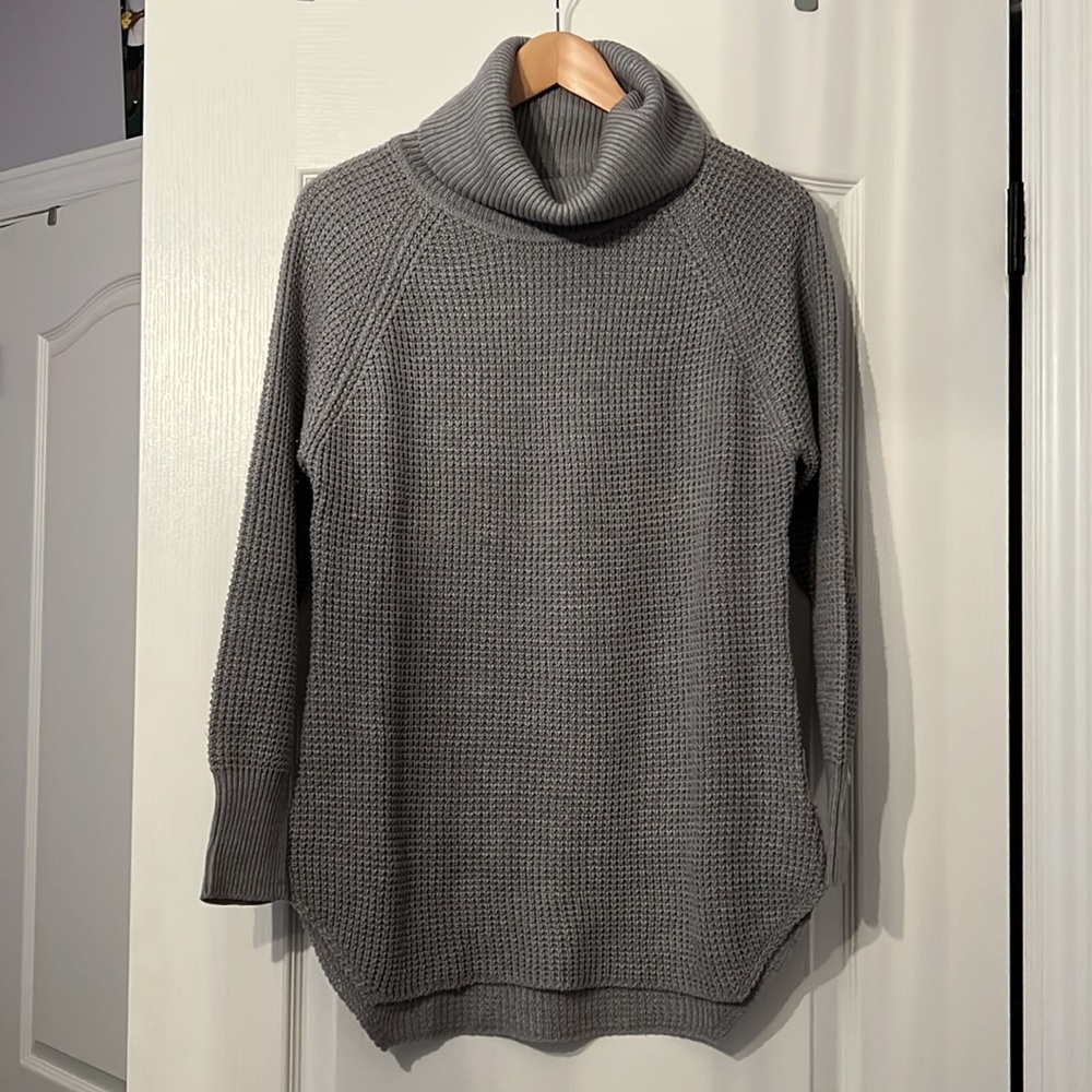 M Boutique Turtle Neck Waffle Sweater - Picture 2 of 4